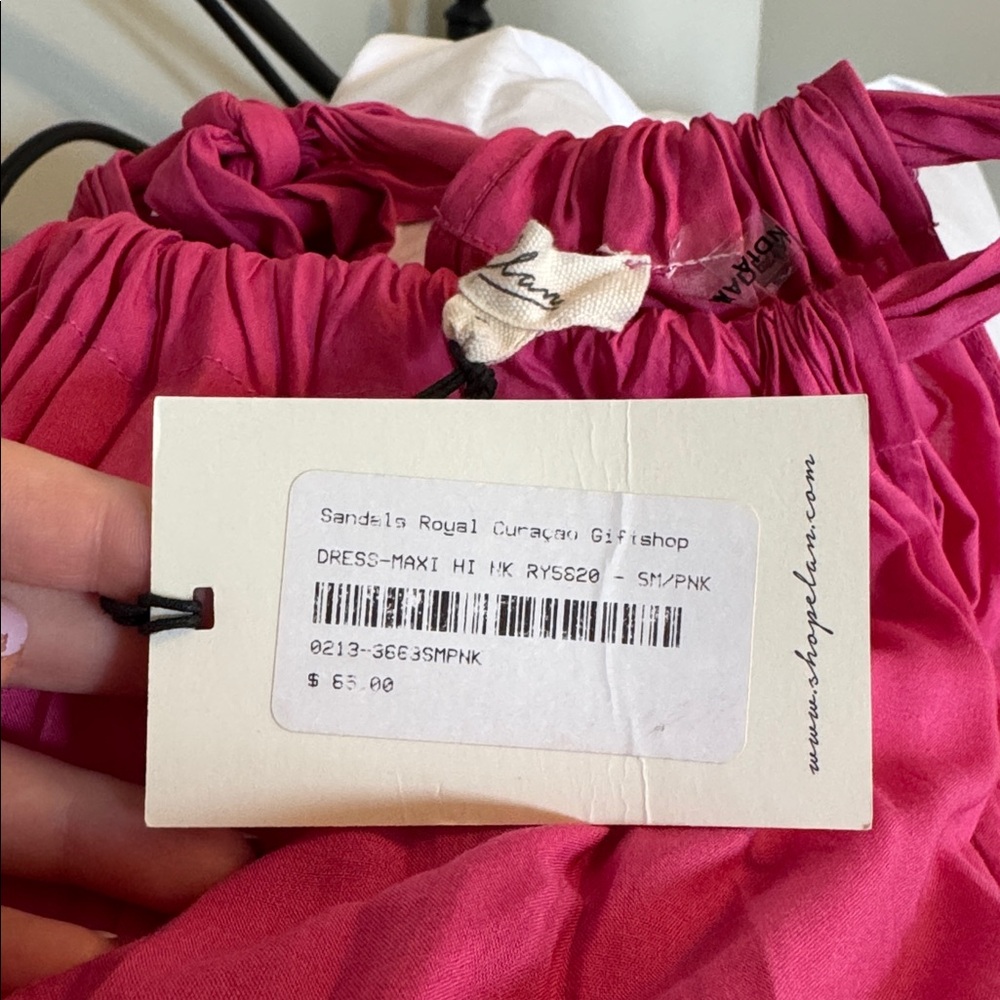 Elan Vibrant Pink Maxi Dress - Picture 2 of 2